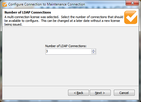 Optional LDAP Connection Count Prompt